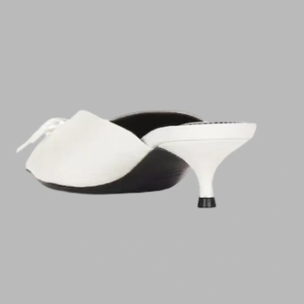 NWT BALENCIAGA Leather Elegant White Mules Size 38 - Picture 4 of 16
